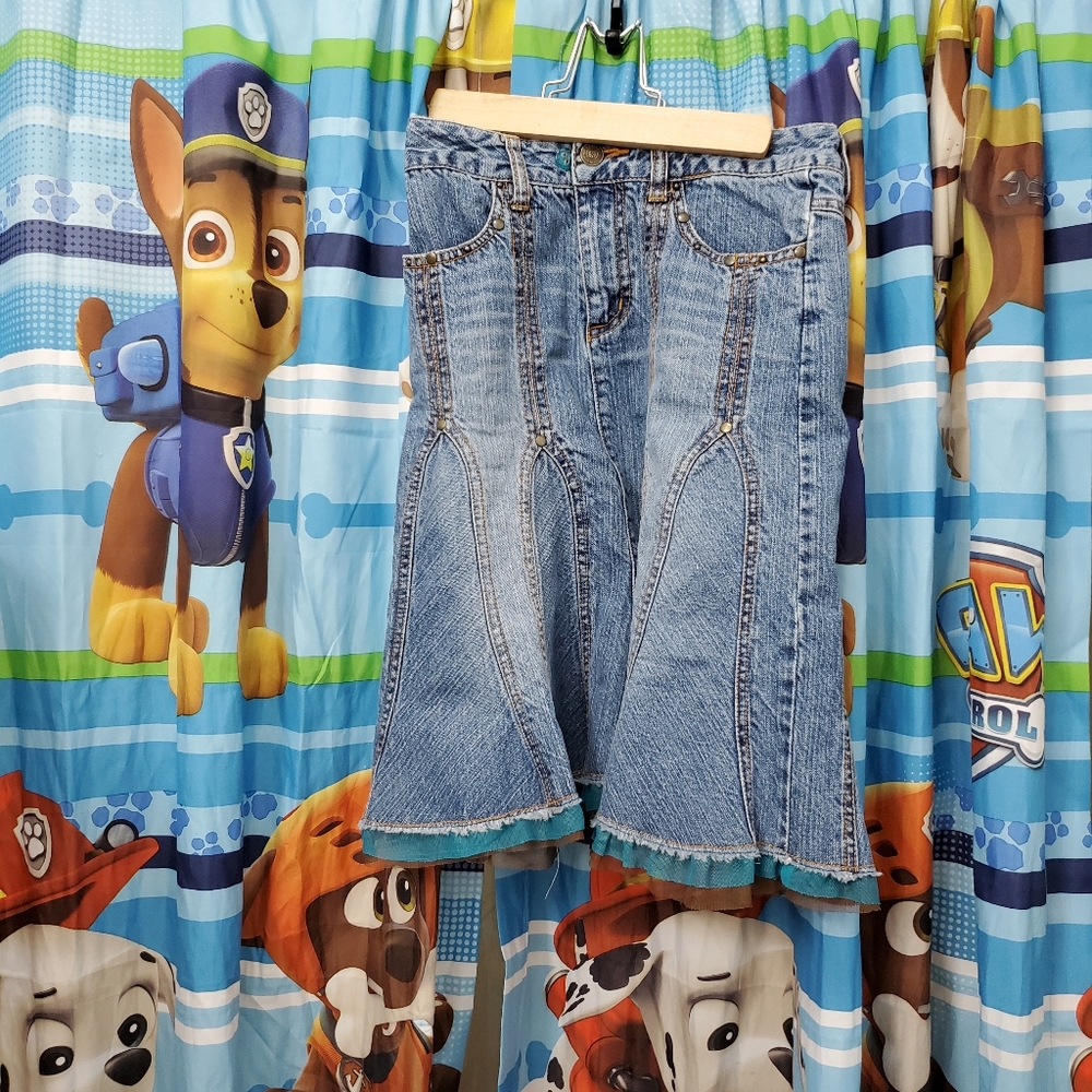 Mary Kate & Ashley Long Denim Skirt Size 10